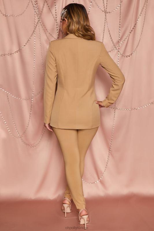 her zamanki gibi iş yüksek belli özel pantolon Oh Polly kadınlar 8046V844 dipler bronzluk - Görsel 11