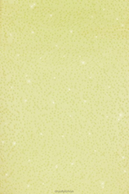 Torino ile süslenmiş tek omuzlu düğüm detaylı kısa üst Oh Polly kadınlar 8046V568 Toplamak Limon yeşili - Görsel 4