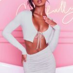 fırfırlı dantelli bodycon mini etek için burada Oh Polly kadınlar 8046V846 etekler gri