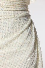 perla işlemeli korse kaftan mini elbise Oh Polly kadınlar 8046V29 elbiseler fildişi - Görsel 5