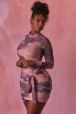 süpernova yüksek yaka uzun kollu file body Oh Polly kadınlar 8046V700 Toplamak kızarmak - Görsel 3